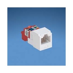 Panduit MINI-JACK modul UTP RJ45, Cat5e, bílá