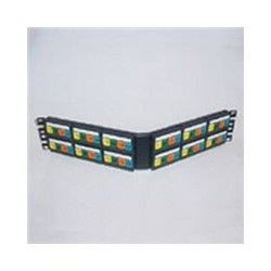 Panduit modul.patch panel 48port, 2U, s plast. rámečky