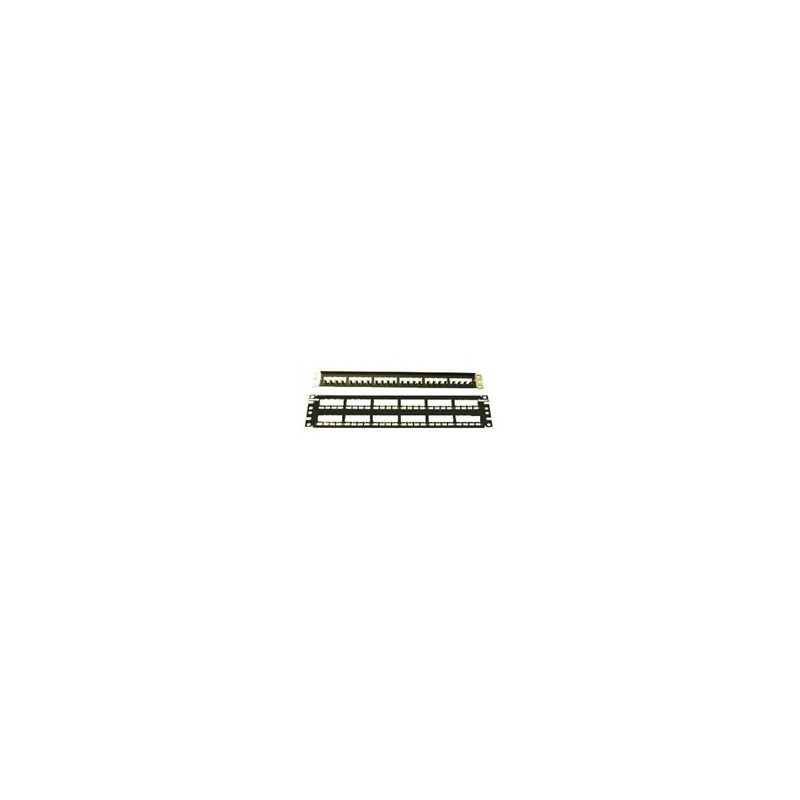 Panduit modulární patch panel 24port, 1U, celokovový