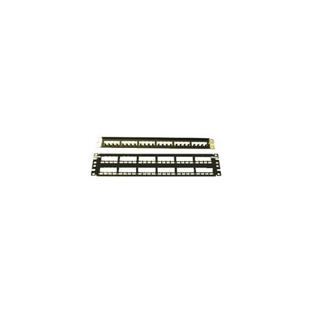 Panduit modulární patch panel 24port, 1U, celokovový