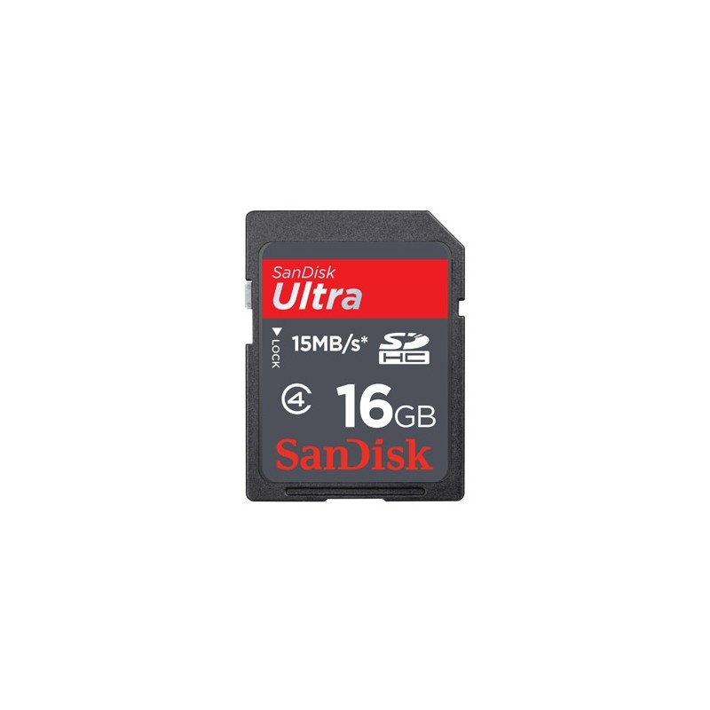 SanDisk 16 GB SDHC Ultra, 20MB/s, class 6