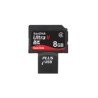 SanDisk SecureDigital ULTRA II PLUS USB 8GB SDHC, rychlost zápis/čtení 60x/66x (150kB/s 1x) tj. 9/10MB/s, pouzdro