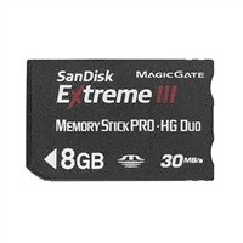 SanDisk MemoryStick PRO-HG Duo Extreme III 8GB, rychlost 30MB/s,