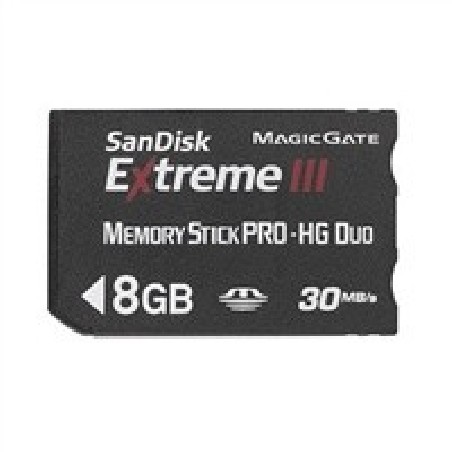 SanDisk MemoryStick PRO-HG Duo Extreme III 8GB, rychlost 30MB/s,