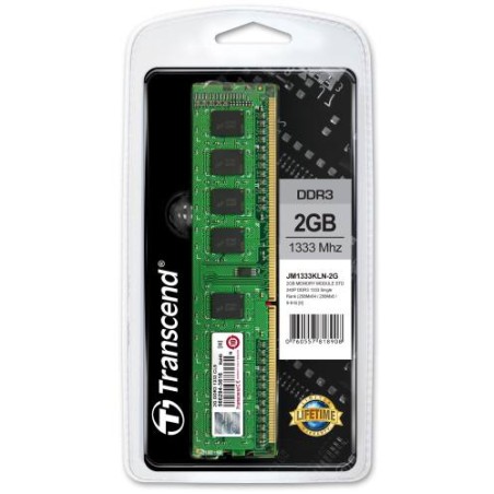 Transcend paměť 2GB DDR3 1333 U-DIMM (JetRam) 1Rx8 CL9