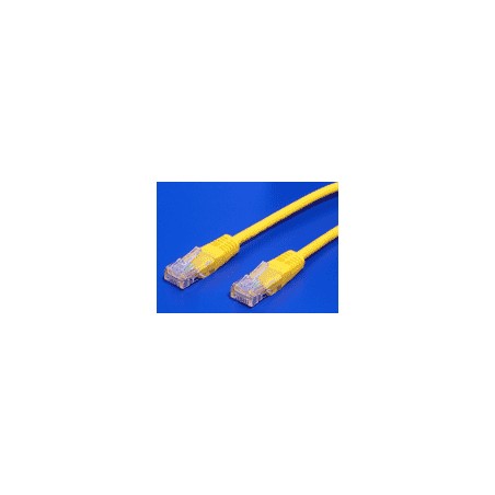 UTP patchkabel kat. 5e, 7,5m, žlutý
