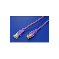 UTP patchkabel kat. 5e, 0,5m, fialový