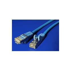 FTP patchkabel kat. 5e, 0,25m, modrý