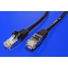 FTP patchkabel kat. 5e, 0,25m, černý