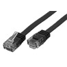 UTP patchkabel kat. 6, plochý, černý, 2m 95384