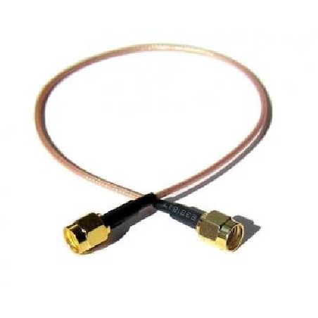 Pigtail 25cm RSMA male - RSMA male RG316 (pro UBNT antény)