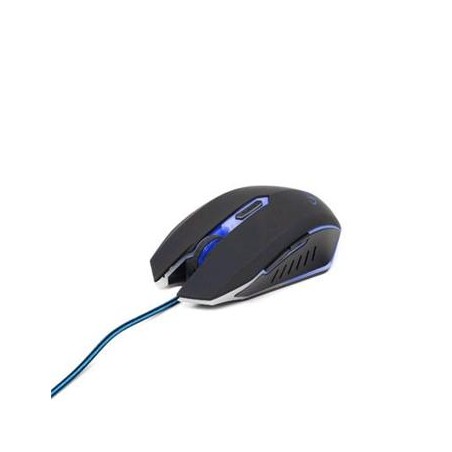 Gembird Myš MUSG-001-B, HERNÍ, optická, modro-černá, 2400DPI, USB
