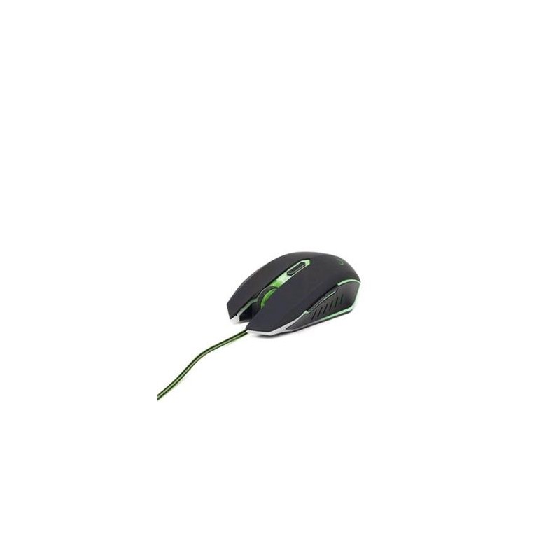 Gembird Myš MUSG-001-G, herní, optická, zeleno-černá, 2400DPI, USB