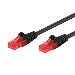 UTP patchkabel kat. 6, 15m, černý