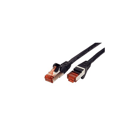 S/FTP patchkabel kat. 6, LSOH, 25m, černý