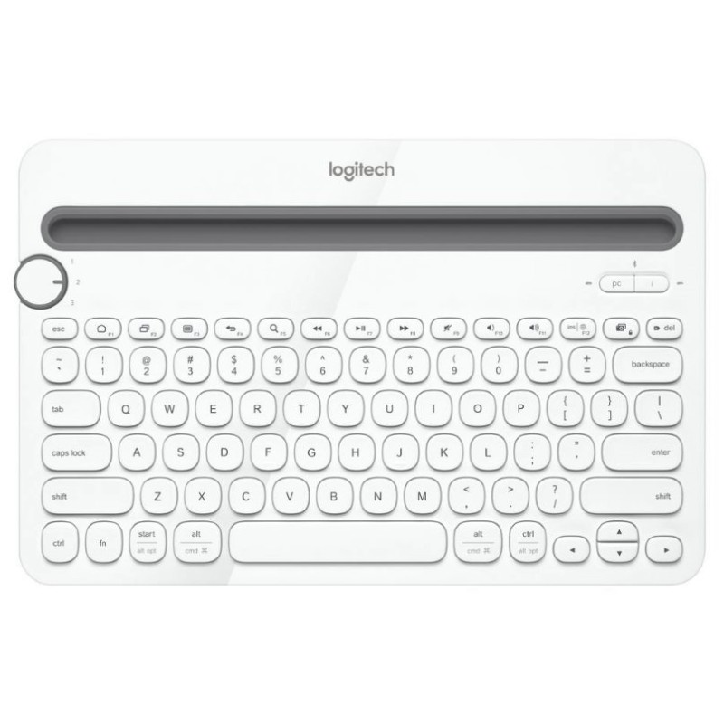 Logitech klávesnice Bluetooth Keyboard K480 US, bílá