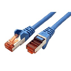S/FTP patchkabel kat. 6, LSOH, 25m, modrý