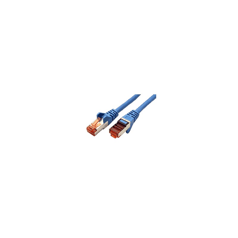 S/FTP patchkabel kat. 6, LSOH, 25m, modrý