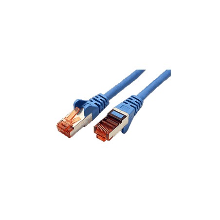 S/FTP patchkabel kat. 6, LSOH, 25m, modrý