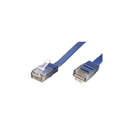 UTP patchkabel kat. 6, plochý, modrý, 1m