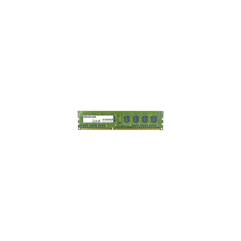 2-Power 2GB PC3-10600U 1333MHz DDR3 CL9 Non-ECC DIMM 2Rx8 ( DOŽIVOTNÍ ZÁRUKA )