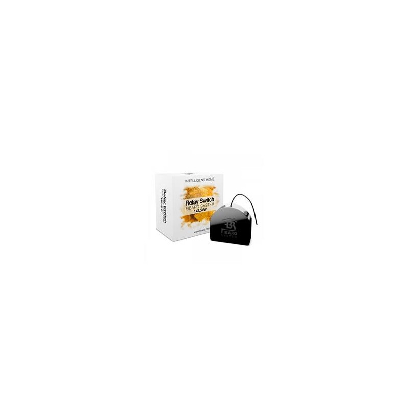 FIBARO spínač 1x 2,5 KW, černý