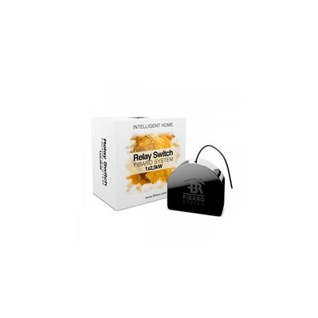 FIBARO spínač 1x 2,5 KW, černý