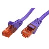 UTP patchkabel kat. 6, 0,25m, fialový