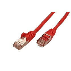 FTP patchkabel kat. 5e, 3m, červený