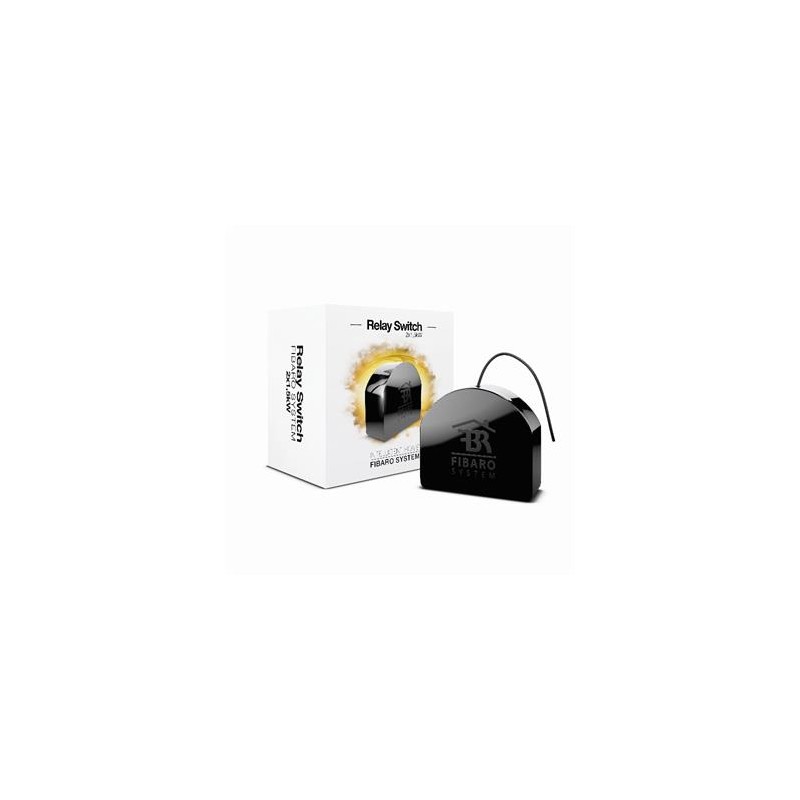 FIBARO FGS-223 spínač 2x 1,5 KW, černý, Gen.5 Z-Wave