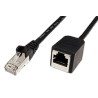FTP patchkabel prodlužovací kat.5e, RJ45 M-F, 10m, černý
