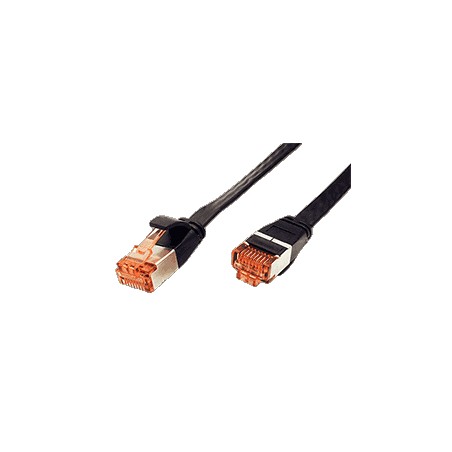 FTP patchkabel kat. 6, plochý, černý, 2m 94233