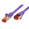 S/FTP patchkabel kat. 6, 1m, fialový