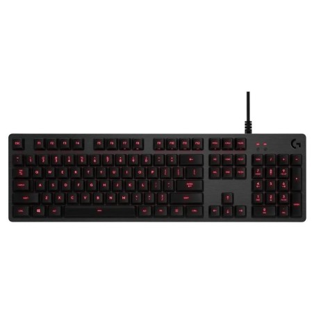 Logitech klávesnice Gaming G413 červené podsvícení, US - carbon