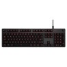 Logitech klávesnice Gaming G413 červené podsvícení, US - carbon