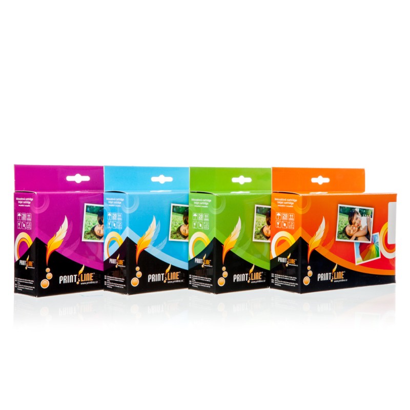 PRINTLINE Multipack kompatibilní s Epson T0715 / pro Stylus D78, D92, DX40XX / 4 x 17 ml, C,M,Y,BK, čip