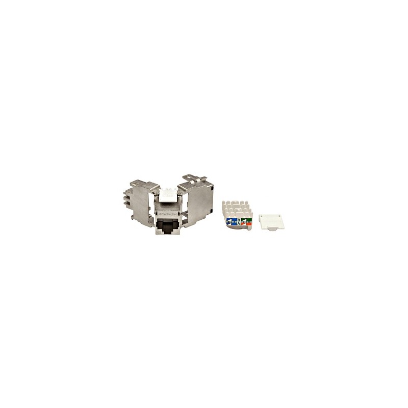 Keystone modul RJ45 stíněný, 10 Gb, třída Ea, 4PPoE