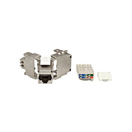 Keystone modul RJ45 stíněný, 10 Gb, třída Ea, 4PPoE