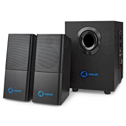 Nedis GSPR10021BK - Herní Reproduktory | 2.1 | Napájení USB | Jack 3,5 mm | RMS 11 W