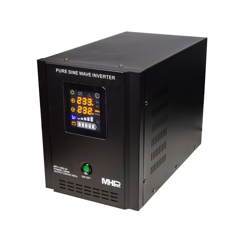 Záložní zdroj MHPower MPU-1400-24, UPS, 1400W, čistý sinus, 24V