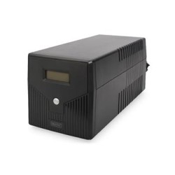 DIGITUS Professional Line-Interactive UPS, 2000VA / 1200W 12V / 9Ah x2 baterie, 4x CEE 7/7, AVR, USB, RS232, RJ11 / 45,