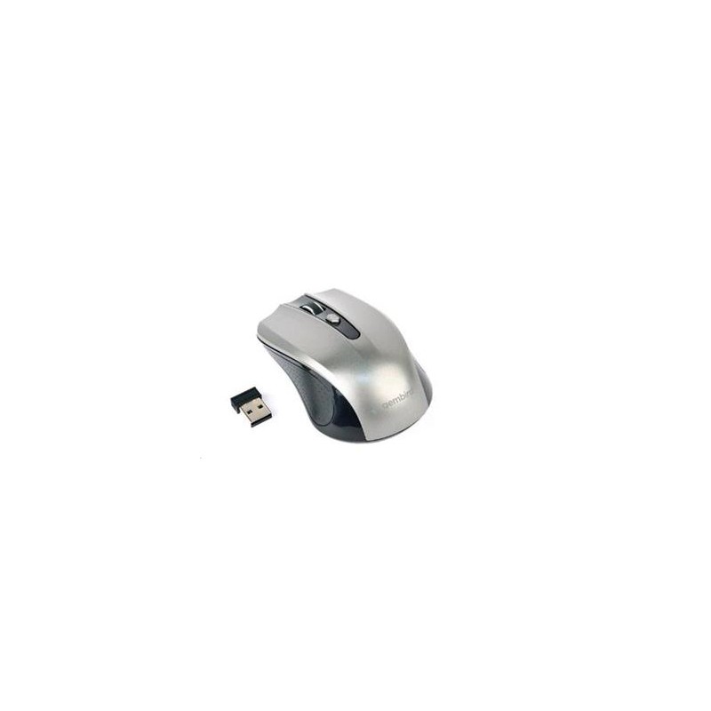 GEMBIRD Myš MUSW-4B-04-BG, černo-šedá, bezdrátová, USB nano receiver