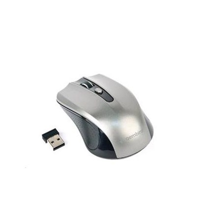 GEMBIRD Myš MUSW-4B-04-BG, černo-šedá, bezdrátová, USB nano receiver
