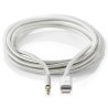 NEDIS PROFIGOLD Apple Lightning 8pin kabel s adaptérem/ Apple Lightning zástrčka – 3,5 mm jack zástrčka/ nylon/ BOX/ 1m