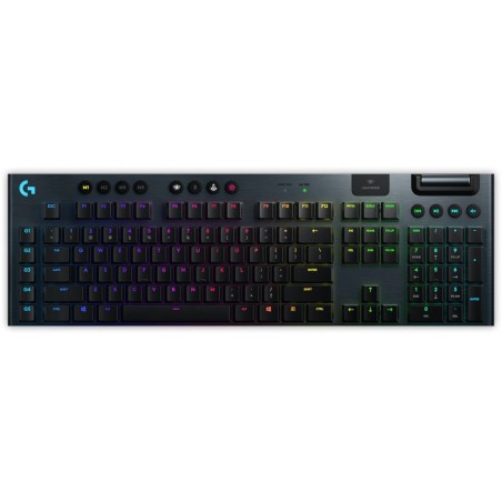 Logitech klávesnice Gaming G915 LightSpeed Tactile, bezdrátová, černá, hmatové spínače, US