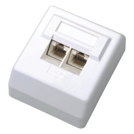 DATACOM UTP dvojzásuvka nad omítku Cat6 FA-1004