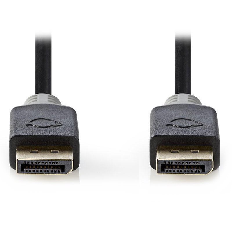 Nedis CCBW37014AT20 - Kabel DisplayPort 1.4 | Zástrčka - Zástrčka | 2 m | Antracit