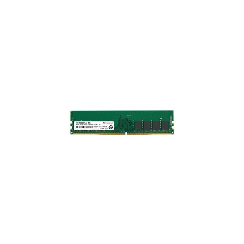 Transcend paměť 8GB DDR4 3200 U-DIMM 2Rx8 1Gx8 CL22 1.2V