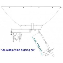 JIROUS JRZ-1200 ADJUSTABLE Nastavitelná sada proti větru