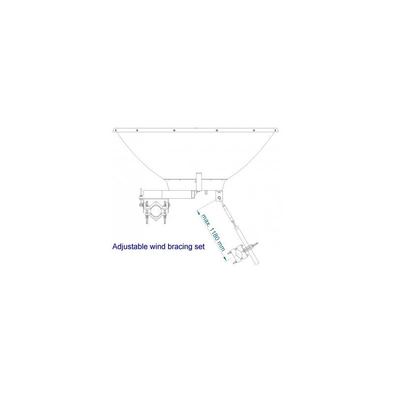 JIROUS JRZ-1200 ADJUSTABLE Nastavitelná sada proti větru